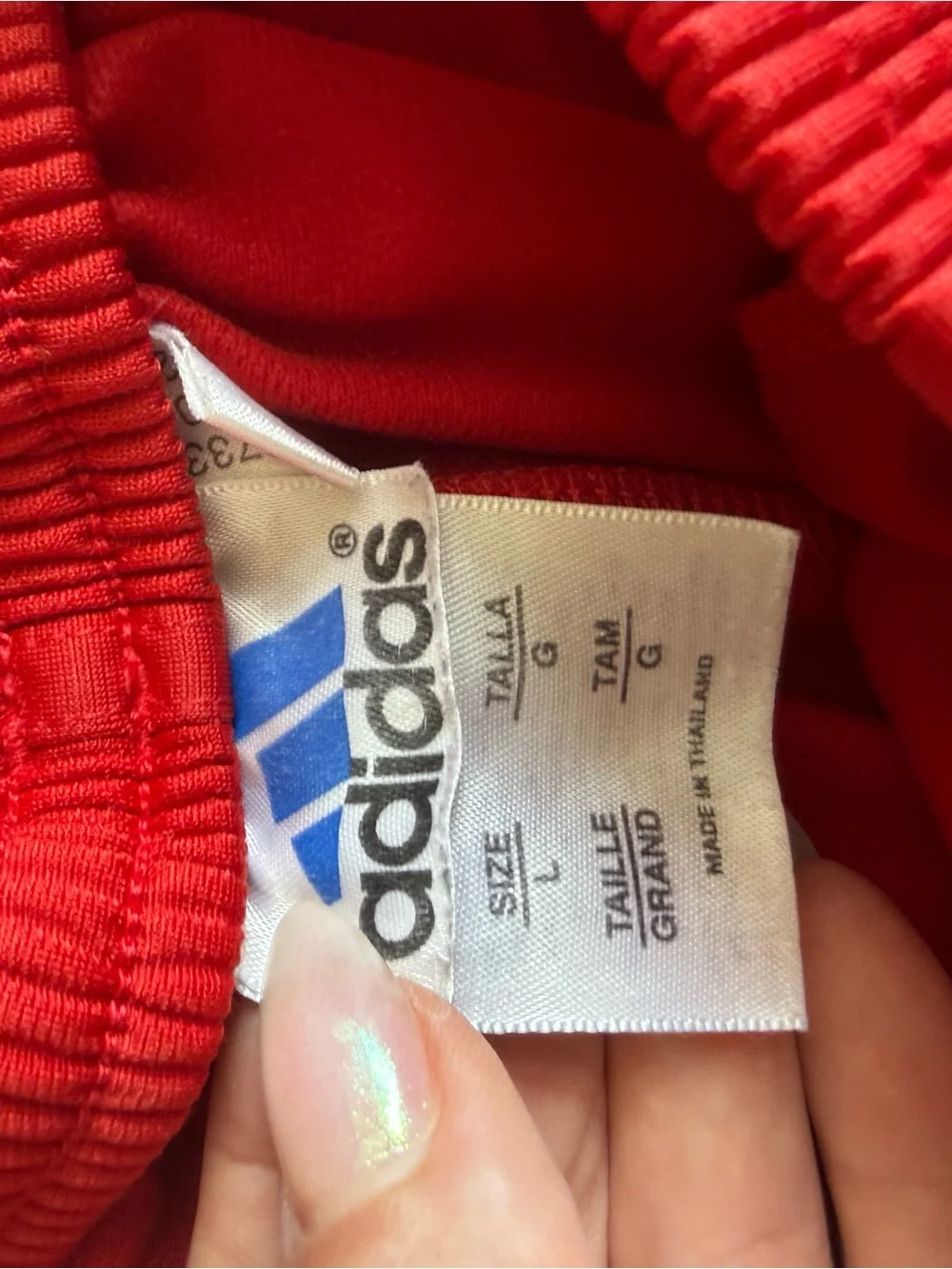 adidas vintage red